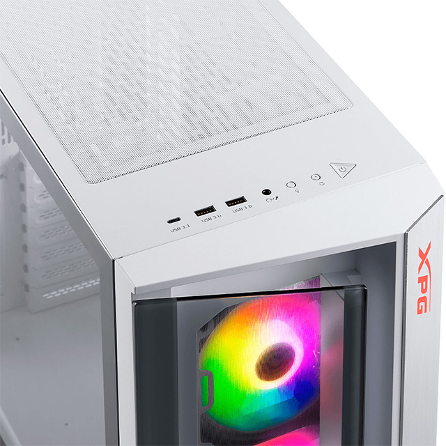 Gabinete XPG Cruiser | Blanco | E-ATX | 3 Ventiladores | Cristal Templado - CRUISERST-WHCWW