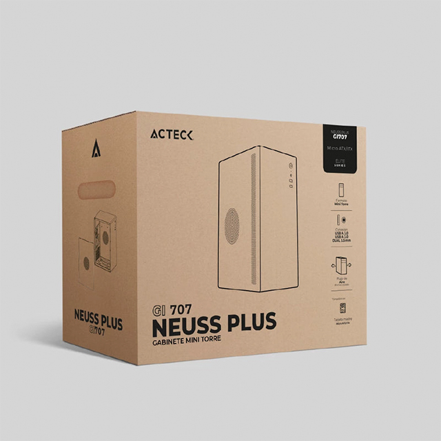 Gabinete Acteck Neuss Plus GI707, Micro-ATX, Incluye fuente de 500w - AC-936019