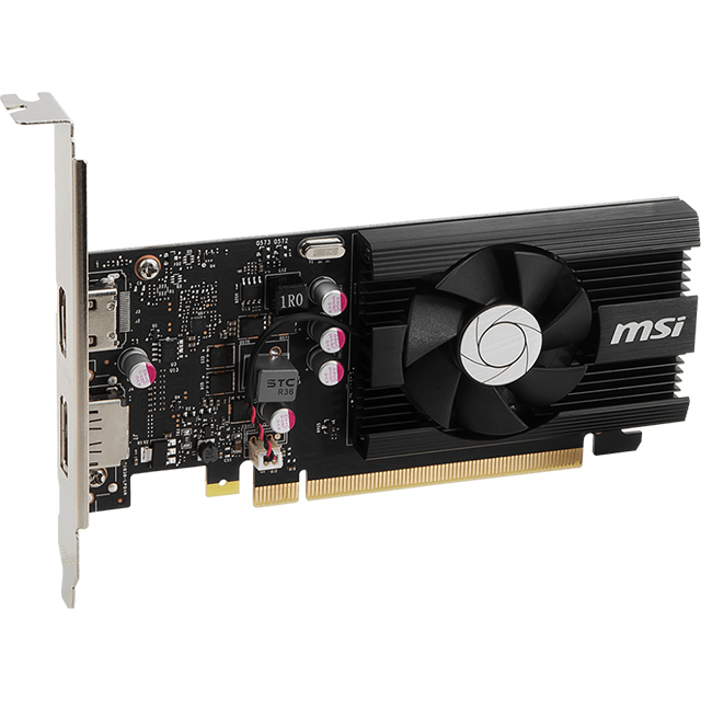 Tarjeta de video Nvidia MSI Geforce GT 1030 4GD4 LP OC, 4GB GDDR4, HDMI, DP - 912-V812-001