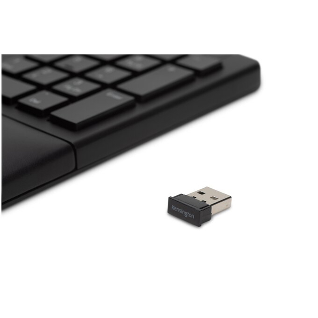 Teclado Ergonómico Kensington Pro Fit | Inalambrico | Negro | Ergonomico | Formato 100% | Español - K75401