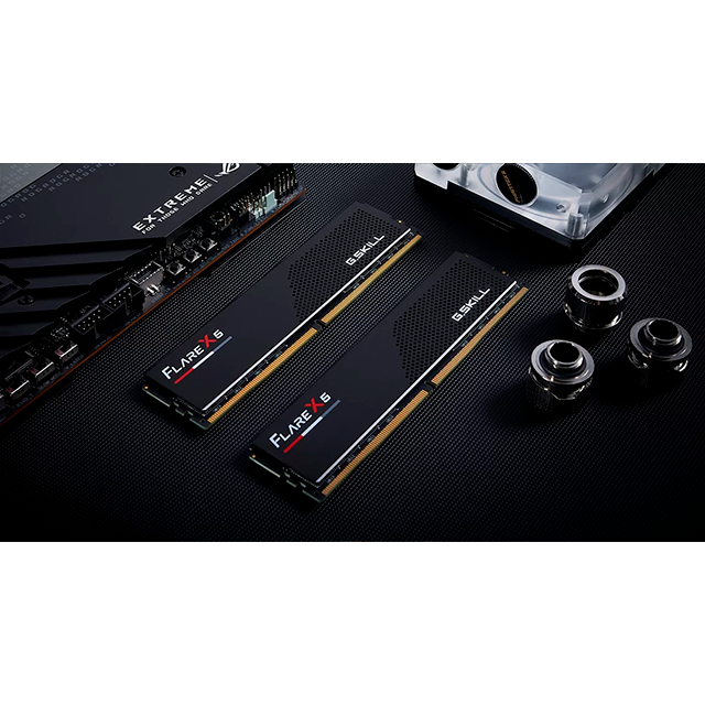 Memoria RAM G.SKILL Flare X5 DDR5 64GB (2x32GB) 6000MHz CL30, AMD EXPO, U-DIMM, Negro, 4518 - F5-6000J3040G32GX2-FX5