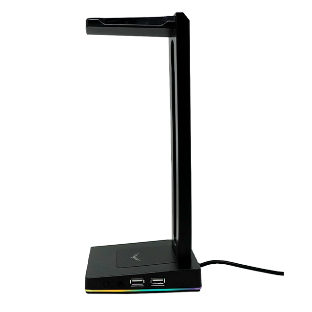 Base para audifonos Naceb T11 Eleven, RGB, 2 Puertos USB, 1 Puerto 3.5mm - NA-0952