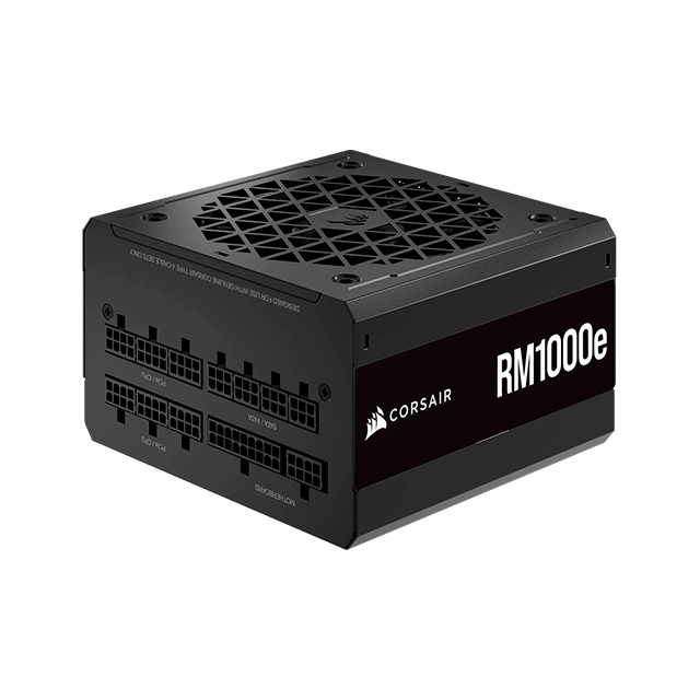 Fuente de Poder Corsair RM1000e, 1000w, Negro, Low Noise, 80 Plus Gold, Full Modular - CP-9020264-NA