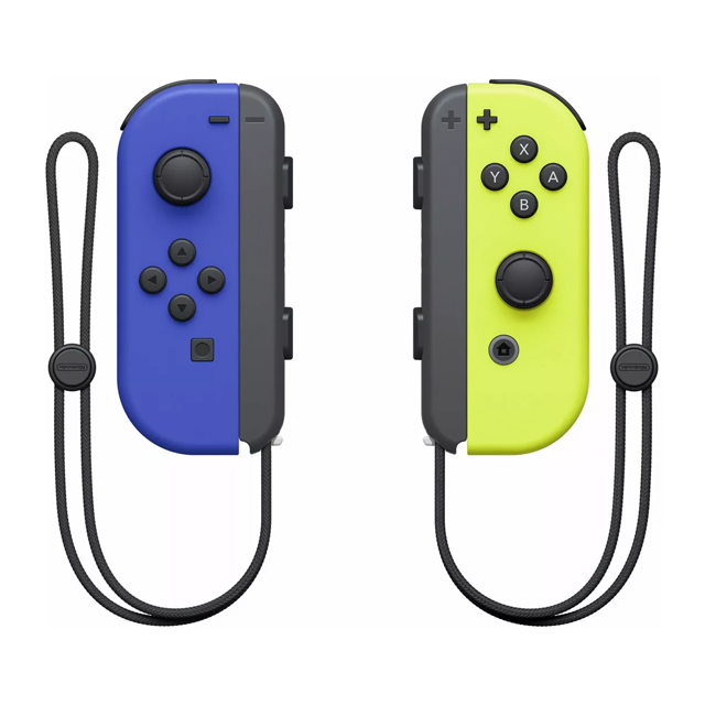 Controles Joy-Con Izquierdo y Derecho para Nintendo Switch, color Azul/Amarillo Neón - Standard Edition - HACAJAPAA