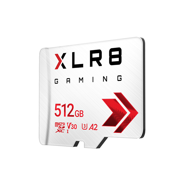 Memoria Micro SDXC PNY XLR8 512GB Clase 10, U3, V30, 100MB/s, 4K UHD, Full HD - P-SDU512V32100XLR-GE