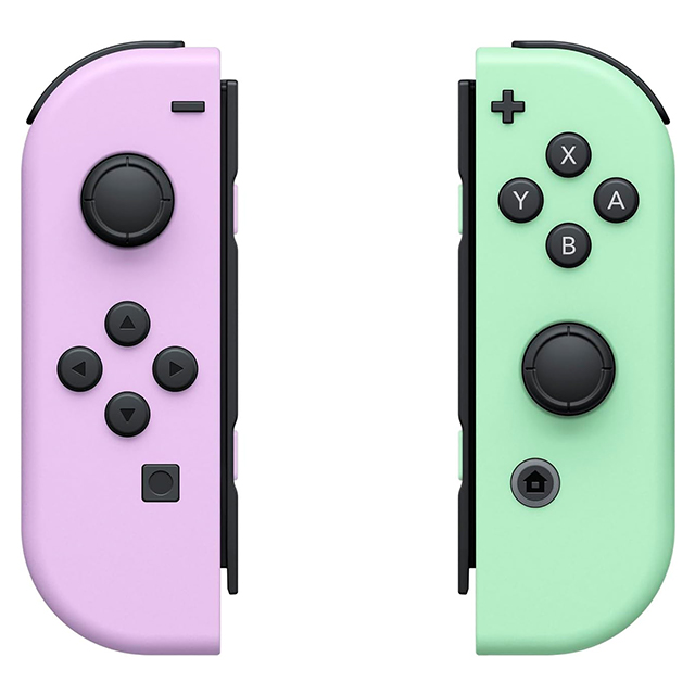 Controles Joy-Con Izquierdo y Derecho para Nintendo Switch, Color Morado Pastel/Verde Pastel- Standard Edition - HACAJAVAF