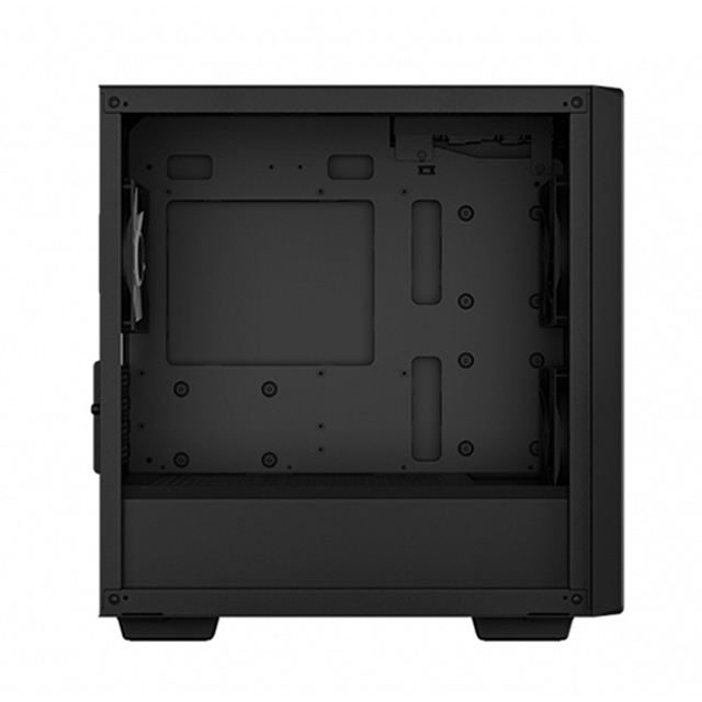 Gabinete DeepCool CC360 Black, Incluye 3 ventiladores ARGB, Panel de vidrio templado, Mini-ITX / Micro-ATX, R-CC360-BKAPM3-G-1