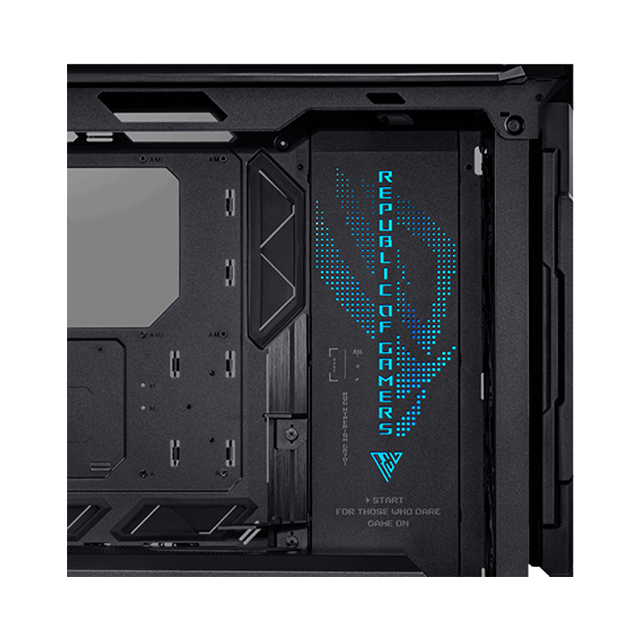 Gabinete ASUS Rog Hyperion GR 701 | Mini-ITX, Micro-ATX, ATX, EATX | Incluye 4 x 140mm fans |Soporte para radiadores de 420mm| Controlador ARGB | Carga rápida 2 x USB Tipo C de 60W | Tooless | Aura Sync, 90DC00F0-B39000