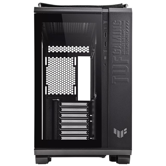 Gabinete Asus TUF Gaming GT502 Black | ATX, Micro-ATX, Mini-ITX | Doble Cámara | Vista Panorámica | Panel frontal con USB tipo C de alta velocidad | Tooless | GT502/BLK/TG