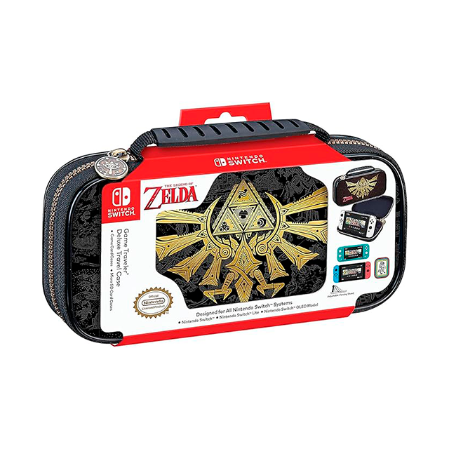 Estuche de Viaje para Nintendo Switch Edicion Zelda Hyrule Crest, Resistente, estuches para juegos adicionales