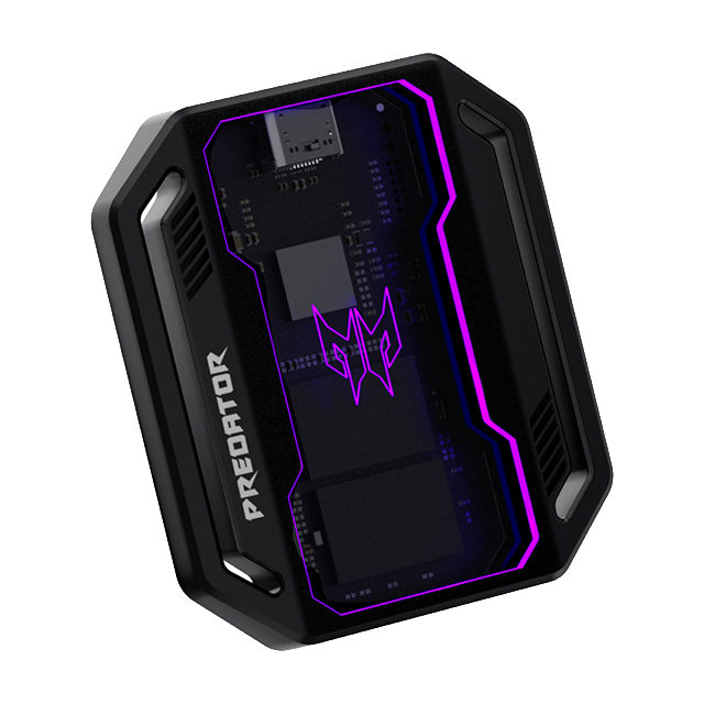 Unidad de Estado SSD Externo Predator GP30 1TB, USB-C, USB 3.2 Gen 2x2, hasta 2000/2000 MB/s, RGB, negro – BL.9BWWR.125