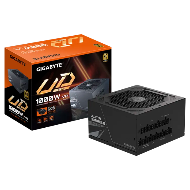 Fuente de Poder Gigabyte UD1000GM PG5 V2, 1000W, 80 Plus Gold, ATX 3.1, PCIe 5.1, full modular – GP-UD1000GM PG5 V2