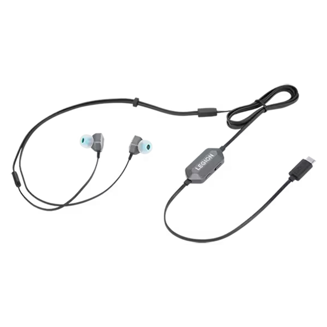 Audífonos Lenovo Legion E510, 7.1 Surround, Intrauditivos, Gaming, Alámbricos USB-C, Color Gris – GXD1N40797