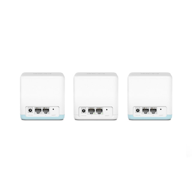 Sistema Wi-Fi Mesh Mercusys Halo H32G, AC1200 de Doble Banda, 3 Unidades, Cobertura para todo el Hogar