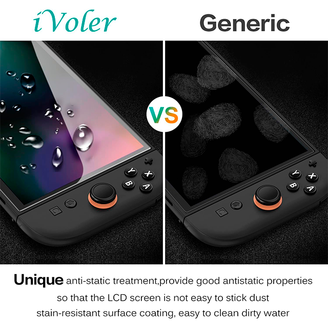 Protector de pantalla ivoler para Nintendo Switch 2, 7.9 pulgadas, vidrio templado 9H, paquete de 4 piezas