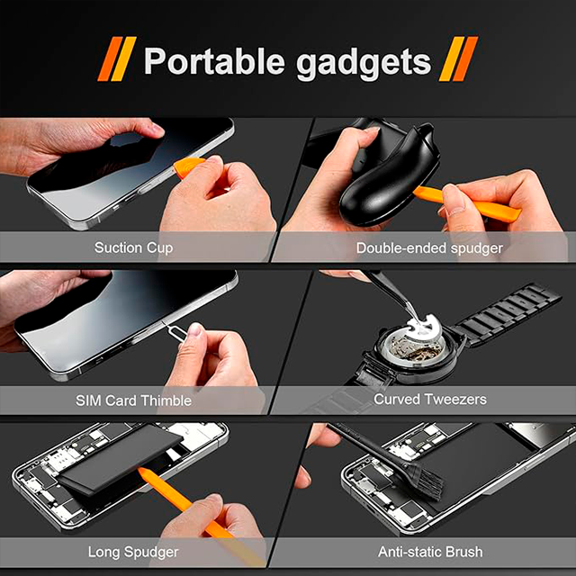 Juego de destornilladores de precisión Jorest, 40 piezas, Torx, Triwing y Phillips, kit de reparación