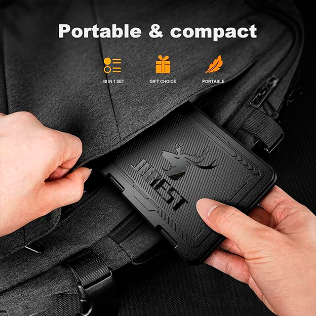 Juego de destornilladores de precisión Jorest, 40 piezas, Torx, Triwing y Phillips, kit de reparación