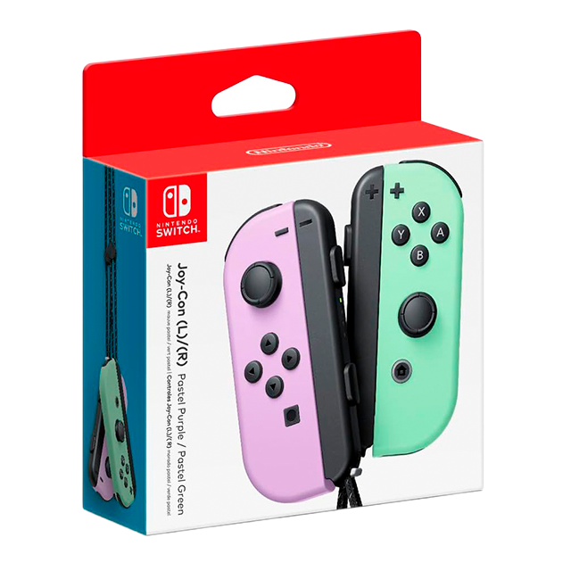 Controles Joy-Con Izquierdo y Derecho para Nintendo Switch, Color Morado Pastel / Verde Pastel – Standard Edition – HACAJAVAF