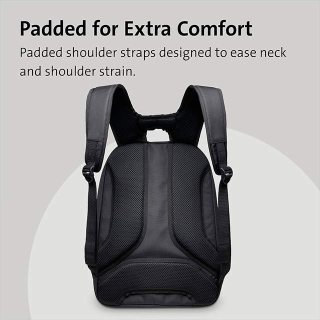 Mochila Kensington Triple Trek para Laptop de hasta 14", Poliéster 1680D, Compartimentos Acolchados, Cremalleras Reflectantes, Negro – K62591AM