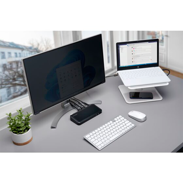 Mouse Inalámbrico Kensington SureTrack Dual, Bluetooth 5.0, 2.4 GHz, 4000 DPI, 3 Botones, Ambidiestro, Blanco – K75353WW