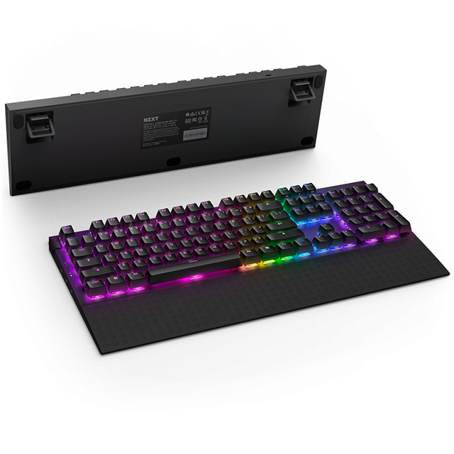 Teclado Gamer NZXT Function 2 RGB, Mecánico, Switch Óptico, Alámbrico, USB, Negro, Inglés - KB-001NB-US