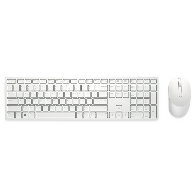 Combo de Teclado y Mouse Inalámbrico Dell Pro KM5221W, 2.4 GHz, Español QWERTY, Mouse 4000 DPI, AES 128-bit, Programable, Blanco – KM5221W