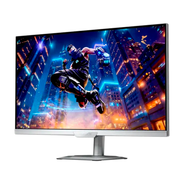 Monitor Gaming Gigabyte M27Q2 ICE, 27", QHD 2560×1440, 200 Hz, SS IPS, 1 ms, FreeSync Premium, USB-C, blanco – M27Q2 ICE