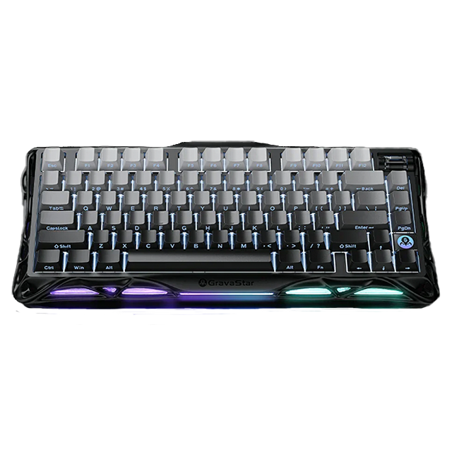 Teclado Mecánico Gamer GravaStar Mercury K1, 75%, inalámbrico, Gradient Black – GS K1_GBLK
