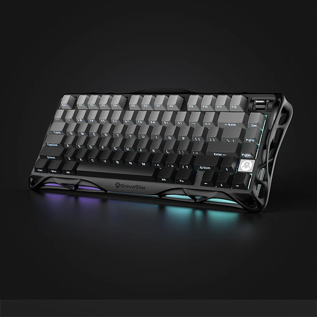 Teclado Mecánico Gamer GravaStar Mercury K1, 75%, inalámbrico, Gradient Black – GS K1_GBLK