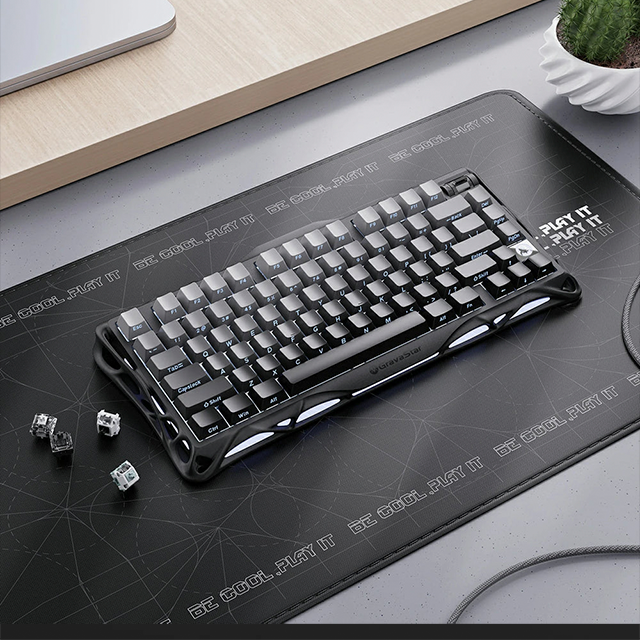Teclado Mecánico Gamer GravaStar Mercury K1, 75%, inalámbrico, Gradient Black – GS K1_GBLK