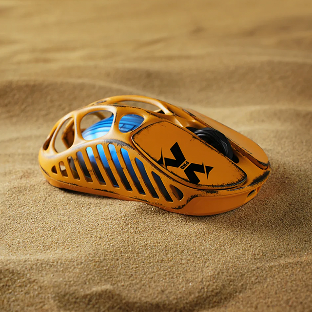 Mouse Gamer Inalámbrico GravaStar Mercury X Pro Special Edition, 8K Dongle, Battle-Worn Yellow – GS X PRO_YLW