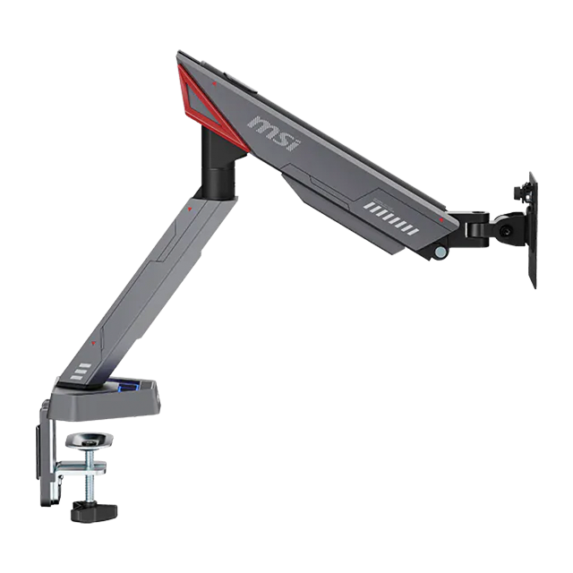 Soporte para Monitor MSI MPG MT161R, individual, RGB, VESA 75×75/100×100, 17"–45", brazo con resorte – MPG MT161R