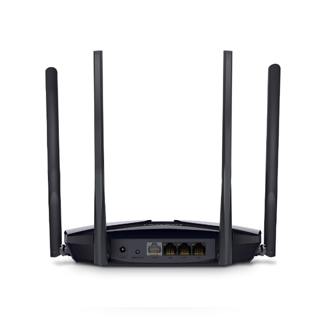 Router Mercusys MR80X Wi-Fi 6 AX3000, Doble Banda, Quad-Core, 4 Antenas, Gigabit - MR80X 