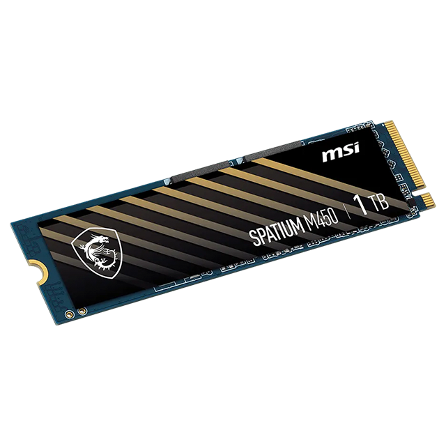 Unidad de Estado Solido SSD MSI Spatium M450, 500GB, NVMe M.2 2280, PCIe 4.0, 3600 MB/s lectura, 2300 MB/s escritura – SPATIUM M450 500GB 
