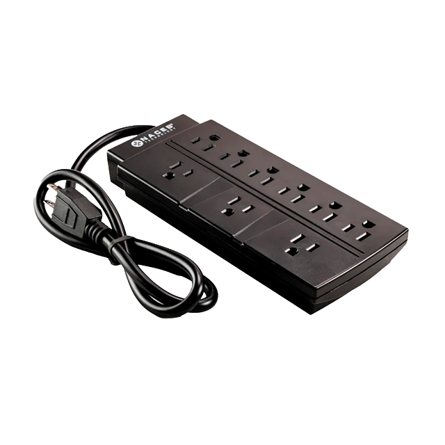 Barra Multicontacto NA-0707, 9 salidas, protección básica, cable integrado – NA-0707