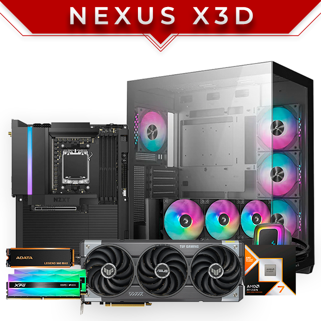 PC Gamer Nexus X3D | AMD Ryzen 9 9800X3D | RTX 5070 12GB | 64GB DDR5 7200MHz | SSD 1TB 7400Mbs | AIO 360mm | 4 Ventiladores