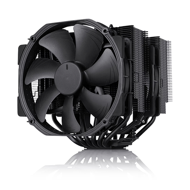 Disipador de Aire Noctua NH-D15 chromax.black, Doble Torre, 2× Ventiladores NF-A15 PWM 140 mm, 6 Heatpipes, Intel/AMD – NH-D15 CH.BK