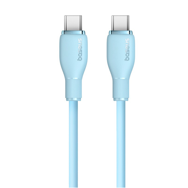 Cable de Carga Baseus USB-C a USB-C, 100W, 5A, 1.2 m, Azul – P10355702311-B1