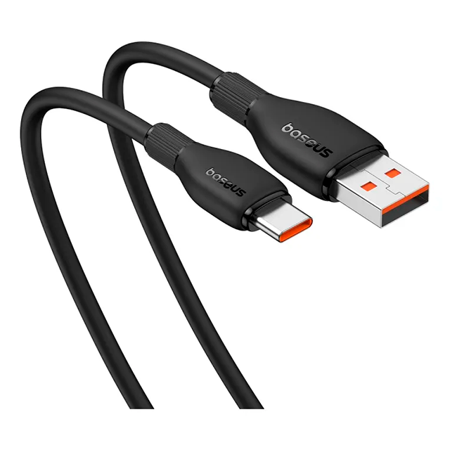 Cable de Carga Baseus USB-A a USB-C, 100W, 6A, 2 m, Negro – P10355703111-B2