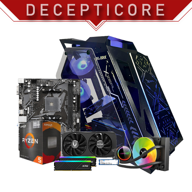 PC Gamer Decepticore | AMD Ryzen 5 5600 GT | Nvidia RTX 4060 8GB | RAM 16GB DDR4 3200Mhz | 1TB M.2 | 4 Ventiladores RGB