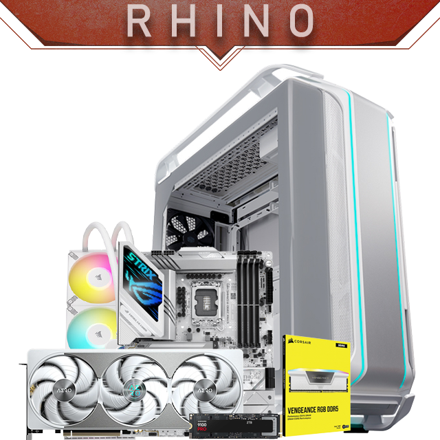 PC Gamer Rhino | Intel Ultra 9 285K | 64GB DDR5 | RTX 5080 | 2TB NVMe M.2