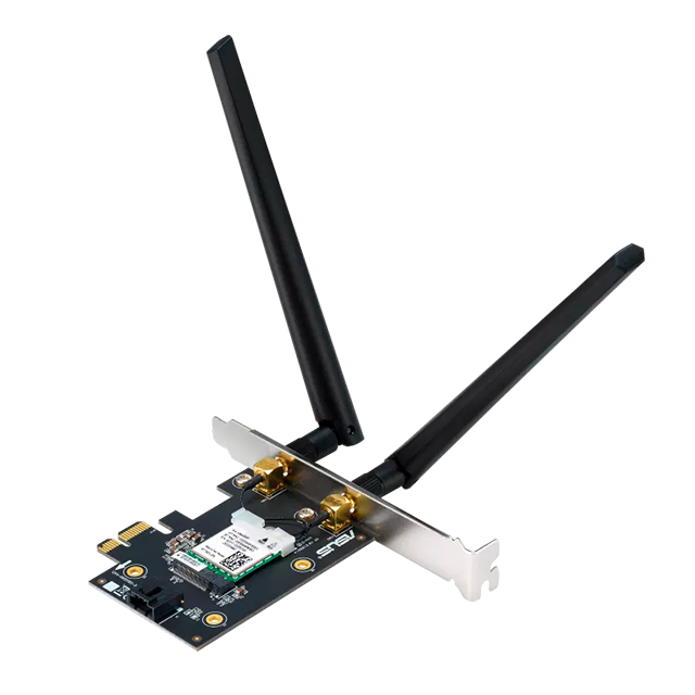 Tarjeta de Red Inalámbrica ASUS PCE-AX1800, PCIe x1, WiFi 6 AX1800, Bluetooth 5.2, WPA3, doble banda – PCE-AX1800