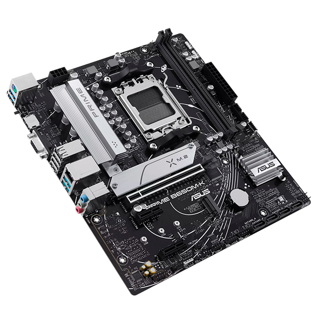 Tarjeta Madre ASUS PRIME B650M-K, AM5, DDR5, 2× M.2, HDMI, VGA, Micro ATX – PRIME B650M-K