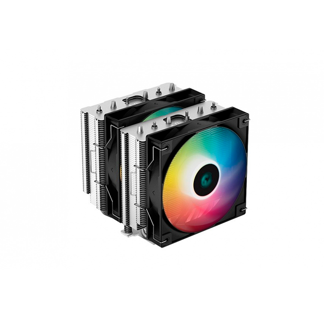 Disipador para CPU DeepCool AG620 Black, Torre Doble de 120 mm, Ventiladores PWM Silenciosos, 6 Heatpipes - R-AG620-BKANMN-G-1