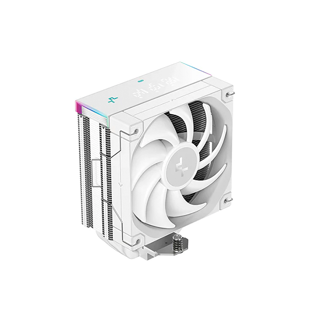 Disipador para CPU DeepCool AK400 White, Torre de 120 mm, Ventilador PWM Silencioso, Iluminación ARGB, Diseño Blanco Compacto - R-AK400-WHAPMN-G