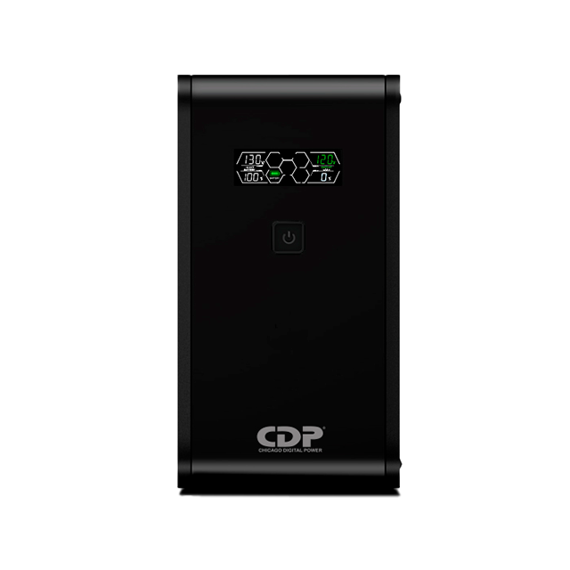 No-Break CDP R-SMART1210 1200VA/720W Interactivo AVR con Pantalla LCD, 10 Tomas NEMA 5-15R