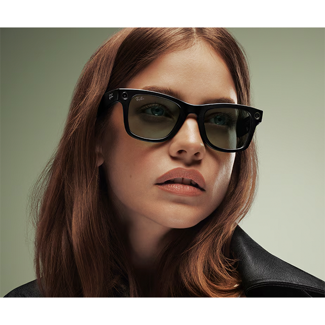 Lentes Inteligentes Ray-Ban Meta Wayfarer Gen 2 RW4012, Shiny Black, Transitions Graphite Green – RW4012-50