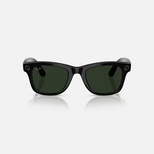 Lentes Inteligentes Ray-Ban Meta Wayfarer Gen 2 RW4012, Shiny Black, Transitions Graphite Green – RW4012-50