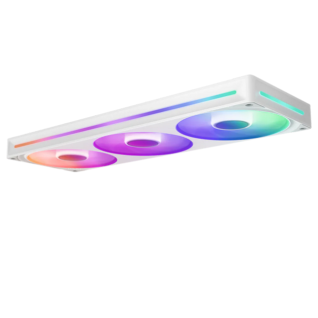 Ventilador NZXT F360 RGB Core, 3x 120mm, 2400RPM, Iluminación RGB, Blanco - RF-U36HF-W1