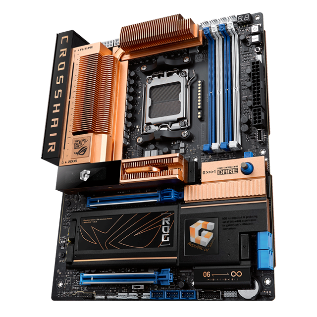 Tarjeta Madre ASUS ROG Crosshair 2006, AM5, AMD X870E, DDR5, PCIe 5.0, 5× M.2, Wi-Fi 7, ATX – ROG CROSSHAIR 2006